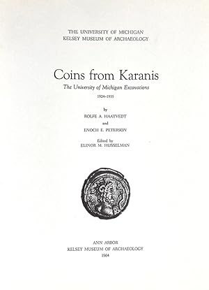 Bild des Verkufers fr COINS FROM KARANIS: THE UNIVERSITY OF MICHIGAN EXCAVATIONS 1924-1935 zum Verkauf von Kolbe and Fanning Numismatic Booksellers