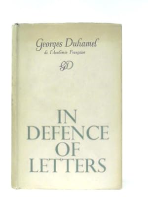 Image du vendeur pour In Defence Of Letters mis en vente par World of Rare Books