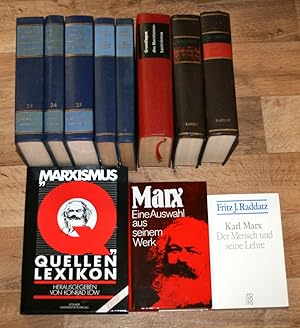 11 Bücher - MARX, ENGELS, LENIN - Kommunismus, Sozialismus, Marxismus - Sammlung.