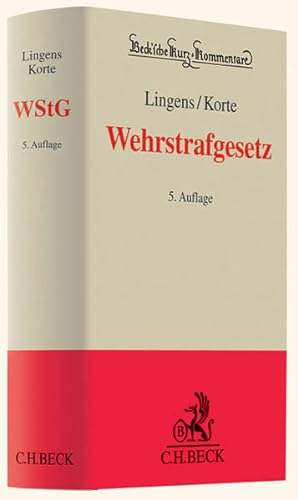Image du vendeur pour Wehrstrafgesetz: mit Einfhrungsgesetz zum WStG (Beck'sche Kurz-Kommentare) mis en vente par Studibuch