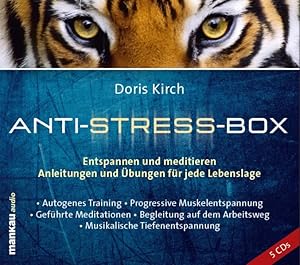 Seller image for Anti-Stress-Box. Entspannen und meditieren, 5 Audio-CDs: Anleitungen und bungen fr jede Lebenslage for sale by Studibuch