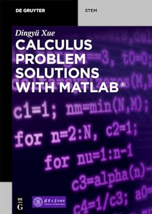 Image du vendeur pour Calculus Problem Solutions with MATLAB mis en vente par BuchWeltWeit Ludwig Meier e.K.