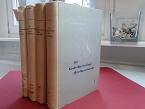 Imagen del vendedor de Die Groschmetterling Mitteldeutschlands (unvollstndig in 4 Bnden: Bnde 1, 3, 4/1 und 4/2; es fehlt Band 2). Unter besonderer Bercksichtigung der Formenbildung, der Vegetation und der Lebensgemeinschaften in Thringen sowie der Verflechtung mit der Fauna Europas. a la venta por Wissenschaftliches Antiquariat Zorn