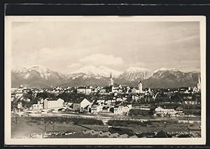 Ansichtskarte Kranj, Panorama mit Kirche