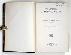 Bild des Verkufers fr Otto Bhtlingk's Sanskrit - Chrestomathie. zum Verkauf von antiquariat peter petrej - Bibliopolium AG