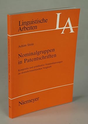 Immagine del venditore per Nominalgruppen in Patentschriften. venduto da Antiquariat Dorner