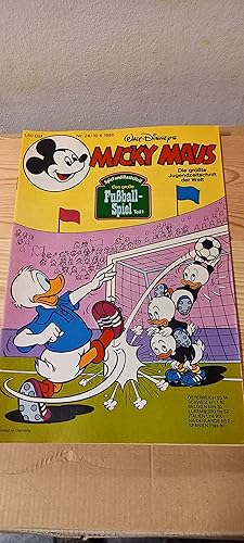 Micky Maus. Jahrgang 1980. Heft Nr. 24 mit Beilage Fußball-Spiel Teil 1