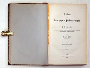 Bild des Verkufers fr System des Deutschen Privatrechts. Auf der Grundlage des Entwurfs eines brgerlichen Gesetzbuchs fr das Deutsche Reich neubearbeitet von Konrad Cosack. zum Verkauf von antiquariat peter petrej - Bibliopolium AG