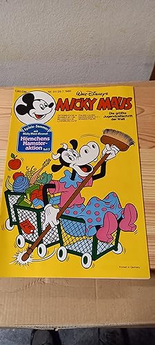 Micky Maus. Jahrgang 1980. Heft Nr. 31 mit Beilage Hörnchens Hamster-Aktion Teil 2