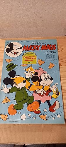 Micky Maus. Jahrgang 1980. Heft Nr. 45 mit Beilage Spiel- und Bastelteil Dagobert Ducks automatis...