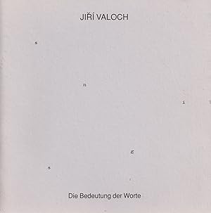 [CZECH CONCRETE POETRY AND CONCEPTUAL ART] Ji?í Valoch: Die Bedeutung der Worte. Bücher. 27. Apri...