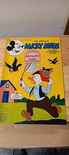 Micky Maus. Jahrgang 1980. Heft Nr. 17 mit Beilage Jahrmarkt 3-Donald in der Geisterbahn