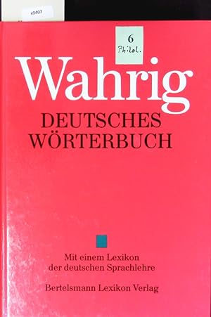 Bild des Verkufers fr Deutsches Wrterbuch. zum Verkauf von Antiquariat Bookfarm