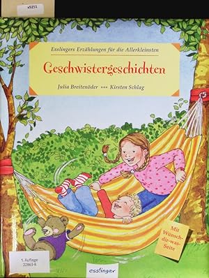 Immagine del venditore per Geschwistergeschichten. Mit Wnsch-dir-was-Seite. venduto da Antiquariat Bookfarm