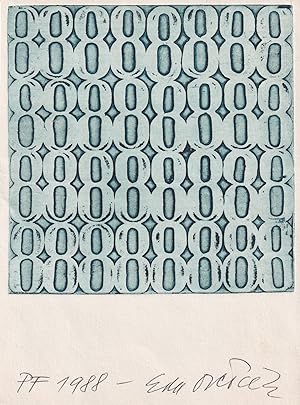 [CZECH CONCRETE POETRY AND LETTRISM] PF 1988 [New year?s greeting for 1988].