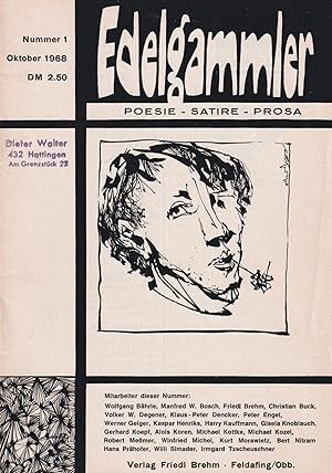 [1968 IN GERMANY ? NON-CONFORMIST YOUTH MOVEMENTS] Edelgammler: Poesie, Satire, Prosa [The classy...