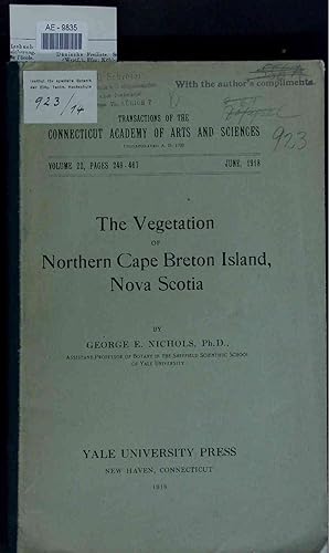 Imagen del vendedor de The Vegetation of Northern Cape Breton Island, Nova Scotia. Volume 22 a la venta por Antiquariat Bookfarm