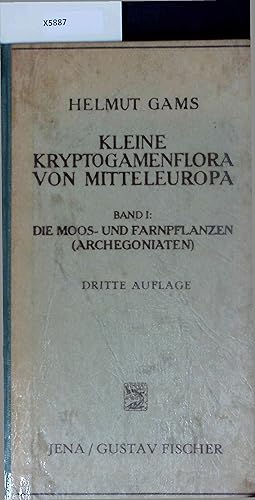 Bild des Verkufers fr Kleine Kryptogamenflora von Mitteleuropa. Band I - Dritte - Verbesserte Auflage zum Verkauf von Antiquariat Bookfarm