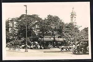 Postcard Veracruz, El Zocalo, Cerveceria Moctezuma