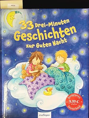 Bild des Verkufers fr 33 Drei-Minuten-Geschichten zur Guten Nacht. zum Verkauf von Antiquariat Bookfarm