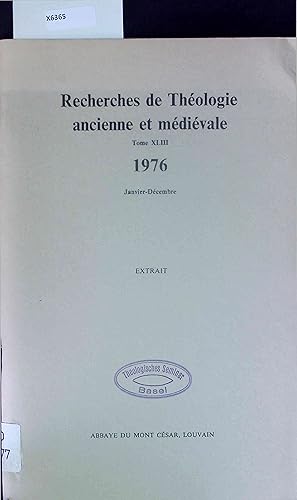 Bild des Verkufers fr The Priest as a Member of a Ministerial College. The Development of the Church s Ministerial Structure from 96 to c. 300 A.D. Recherches de Theologie ancienne et medievale Tome XLIII zum Verkauf von Antiquariat Bookfarm