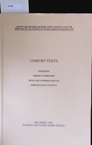 Seller image for Udmurt texts. for sale by Antiquariat Bookfarm