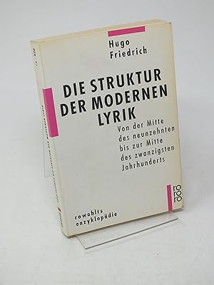 Bild des Verkufers fr Die Struktur der modernen Lyrik zum Verkauf von Antiquariat Hans Wger