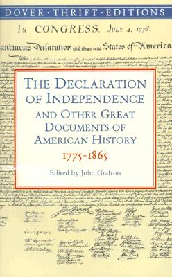 Seller image for The Declaration of Independence and Other Great Documents of American History: 1775-1865 (Paperback or Softback) for sale by BargainBookStores