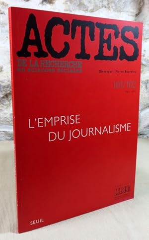 Image du vendeur pour Actes de la recherche en sciences sociales. L'emprise du journalisme. mis en vente par Latulu