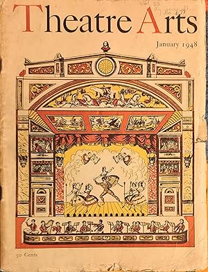 Imagen del vendedor de Theatre Art January 1948 / Beautifully illustrated. Roaming Gilder "The Playwright Takes Over" (Broadway reviewed) / Philip Hope-Wallace "Emlyn Williams" / Jean Cocteau "Beauty and the Beast" / Cecil Smith "The Return of Kreutzberg" (dance reviewed) / Hermine Rich Isaacs "Love and the Beast" (films reviewed) / Lee Simonson "From a Wagnerian Rockpile" / Sewell Stokes "Charades by Old Favourites" / Roger Shattuck "Surrealism at the Opera Comique" / Israel Citkowitz "Orchestras, Conductors and Musicians" a la venta por Shore Books