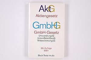 Bild des Verkufers fr AKTIENGESETZ. vom 6. September 1965 ; zuletzt gendert durch . Art. 3  28 Gesetz zur Beendigung der Diskriminierung gleichgeschlechtlicher Gemeinschaften: Lebenspartnerschaften vom 16.2.2001 zum Verkauf von HPI, Inhaber Uwe Hammermller