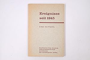 Seller image for EREIGNISSE SEIT 1945. Eine Zeittafel for sale by HPI, Inhaber Uwe Hammermller