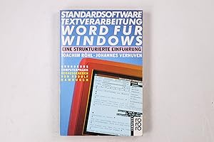 Seller image for STANDARDSOFTWARE TEXTVERARBEITUNG WORD FR WINDOWS. eine strukturierte Einfhrung for sale by HPI, Inhaber Uwe Hammermller