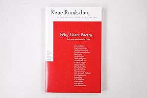 Bild des Verkufers fr NEUE RUNDSCHAU 2016 2. Why I Hate Poetry - Der neue amerikanische Essay zum Verkauf von HPI, Inhaber Uwe Hammermller