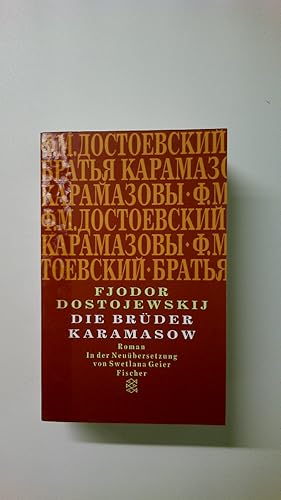 Bild des Verkufers fr DIE BRDER KARAMASOW. Roman zum Verkauf von HPI, Inhaber Uwe Hammermller