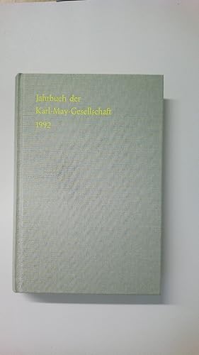 Bild des Verkufers fr JAHRBUCH DER KARL-MAY-GESELLSCHAFT JAHRBUCH DER KARL-MAY-GESELLSCHAFT. 1992 zum Verkauf von HPI, Inhaber Uwe Hammermller