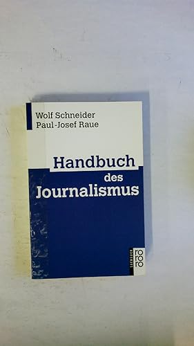 Seller image for HANDBUCH DES JOURNALISMUS. for sale by HPI, Inhaber Uwe Hammermller