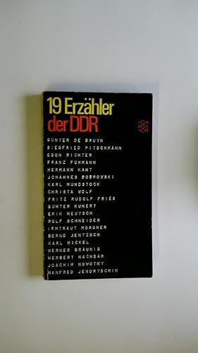 Bild des Verkufers fr 19 ERZHLER DER DDR. zum Verkauf von HPI, Inhaber Uwe Hammermller