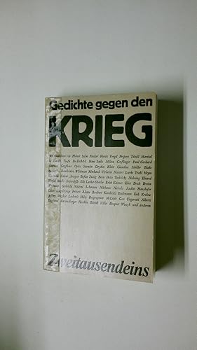 Seller image for GEDICHTE GEGEN DEN KRIEG. for sale by HPI, Inhaber Uwe Hammermller