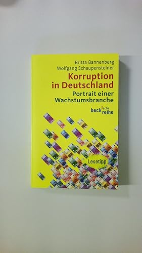 Imagen del vendedor de KORRUPTION IN DEUTSCHLAND. Portrait einer Wachstumsbranche a la venta por HPI, Inhaber Uwe Hammermller