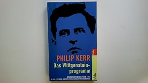 Bild des Verkufers fr DAS WITTGENSTEIN-PROGRAMM. zum Verkauf von HPI, Inhaber Uwe Hammermller