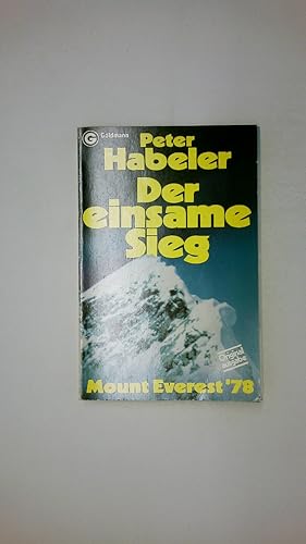 DER EINSAME SIEG. Mount Everest 78