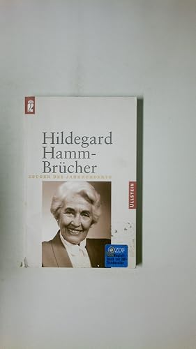 Bild des Verkufers fr HILDEGARD HAMM-BRCHER. im Gesprch mit Carola Wedel zum Verkauf von HPI, Inhaber Uwe Hammermller
