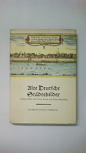 Seller image for ALTE DEUTSCHE STDTEBILDER. 32 Darst. auf 27 farb. Blttern nach Georg Braun u. Franz Hogenberg for sale by HPI, Inhaber Uwe Hammermller