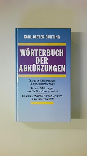 Imagen del vendedor de WRTERBUCH DER ABKRZUNGEN. a la venta por HPI, Inhaber Uwe Hammermller
