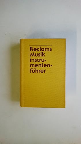 Seller image for RECLAMS MUSIKINSTRUMENTENFHRER. die Instrumente u. ihre Akustik for sale by HPI, Inhaber Uwe Hammermller