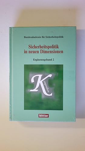 Bild des Verkufers fr SICHERHEITSPOLITIK IN NEUEN DIMENSIONEN. zum Verkauf von HPI, Inhaber Uwe Hammermller