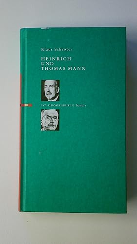 Bild des Verkufers fr HEINRICH UND THOMAS MANN. zum Verkauf von HPI, Inhaber Uwe Hammermller