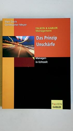 Seller image for DAS PRINZIP UNSCHRFE. Managen in Echtzeit for sale by HPI, Inhaber Uwe Hammermller