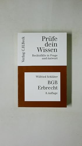 Image du vendeur pour BGB, ERBRECHT. mis en vente par HPI, Inhaber Uwe Hammermller